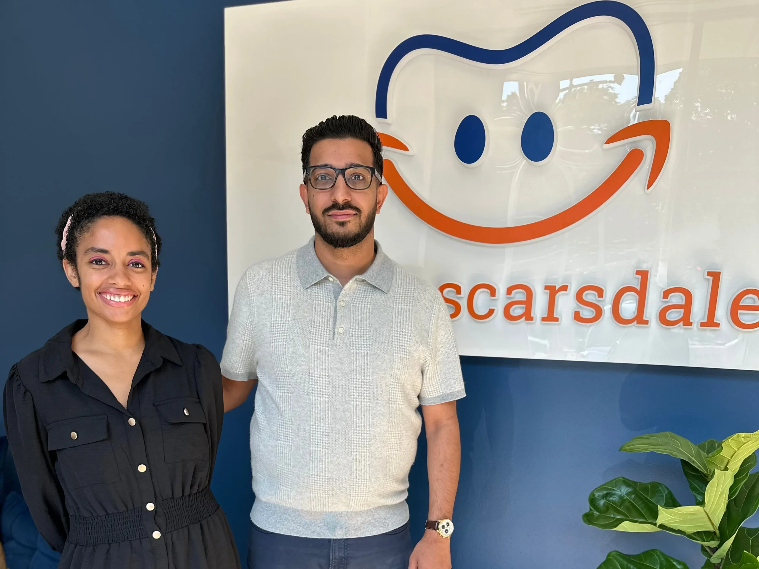 Treatment coordinator Ahson with front desk Sarah Scarsdale - Smile Scarsdale Family Dental NY